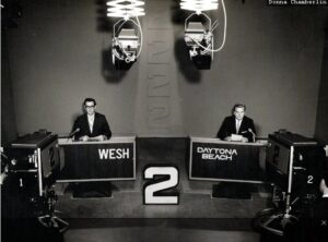 Nick Pfeifauf (left) anchoring at WESH