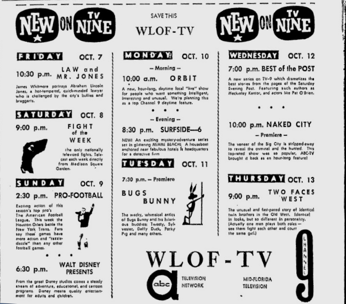 1960-10-wlof-1-new-on-nine-shows