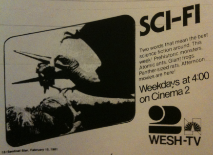 WESH 2 movie advertisement from February 1981